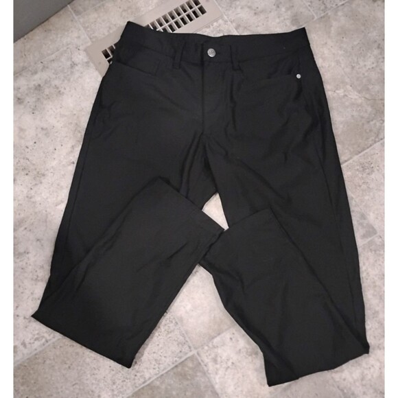 Swiss Tech Black Performance Pants Straight Fit Men's 32W X 32L 6-Pocket Pants - Picture 1 of 8